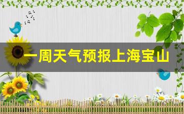 上海宝山天气预报一天_一周天气预报上海宝山最新消息最新