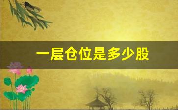 一层仓位是多少股(0.5层仓位是多少)_https://www.gen-fastener.com_大商所_第1张
