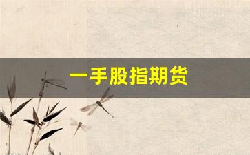 一手股指期货(一手股指期货需要多少保证金)_https://www.xzdzcjn.com_创业板_第1张