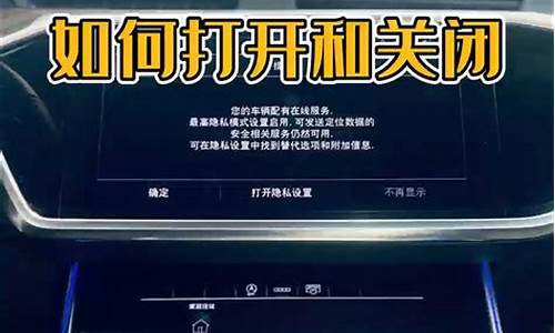 奥迪开启隐私模式_一汽奥迪汽车隐私设置