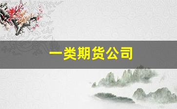 一类期货公司(期货排名前十的公司)_https://www.fzdzcxj.com_创业板_第1张
