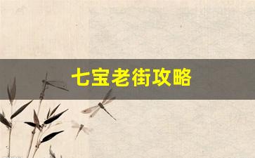 七宝老街攻略-七宝老街怎么玩