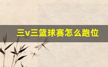 三v三篮球赛怎么跑位-三v三篮球位置