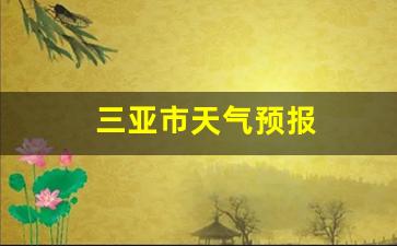 东方市天气预报_三亚市天气预报