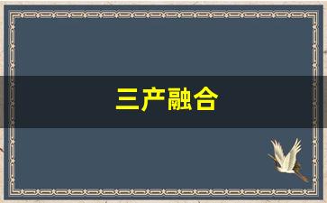 三产融合(三产融合是什么意思)_https://www.brunchezvous.com_自由行_第1张