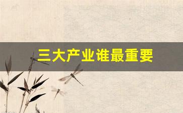 三大产业谁最重要(三大产业通俗说法)_https://www.hangfeite.com_科创板_第1张