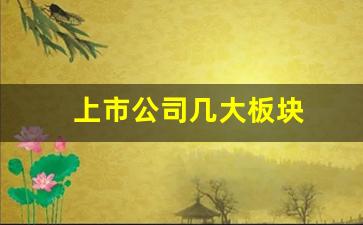 上市公司几大板块(上市的几大板块)_https://www.huakunhengjia.com_股票资讯_第1张