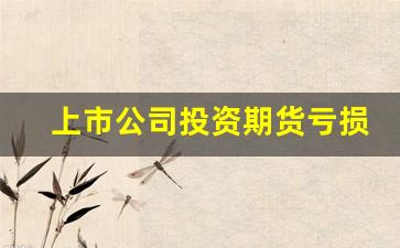 上市公司投资期货亏损(公司期货亏损做什么科目)_https://www.taocizhiliang.com_效果图_第1张