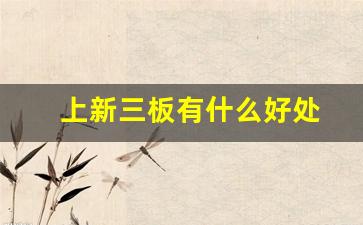 上新三板有什么好处(上新三板有什么坏处)_https://www.hn-life.com_上交所_第1张