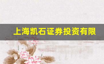 上海凯石证券投资有限公司(上海凯石证券投资有限公司招聘)_https://www.brunchezvous.com_旅游攻略_第1张