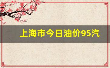 上海今日95号油价-上海市今日油价95汽
