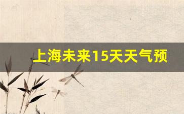 上海未来15天天气预报准确_上海未来15天天气预报最新消息今天