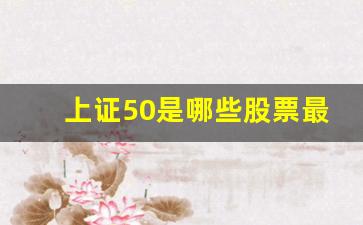 上证50是哪些股票最新(上证50是啥)_https://www.luoxuangg888.com_创业板_第1张