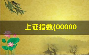 上证指数(000001)大盘(上证指数(000001)大盘走势图)_https://www.wanyuyiyao.com_深交所_第1张