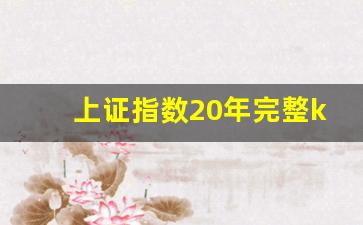 上证指数20年完整k线图(上证指数年线k线图)_https://www.wanyuyiyao.com_北交所_第1张