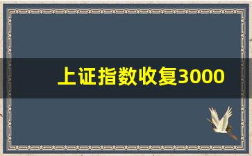 上证指数收复3000点(上证指数重回3000点)_https://www.gen-fastener.com_中金所_第1张