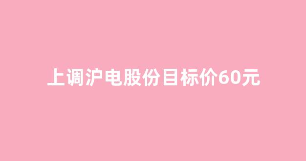 上调沪电股份目标价60元(沪电股份利好消息)_https://www.jnskb.com_装修流程_第1张