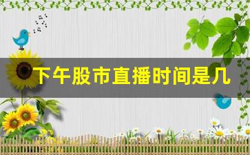 下午股市直播时间是几点(下午股市直播时间是几点到几点)(股市下午几点钟结束)_https://www.taocizhiliang.com_设计报价_第1张