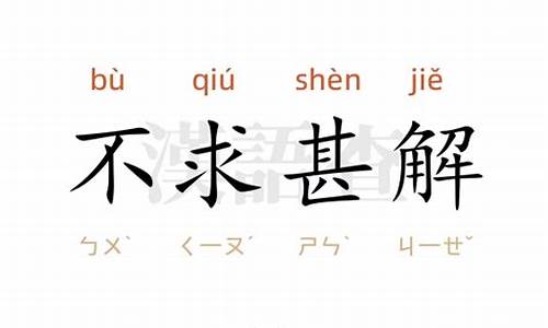 不求甚解造句20字简单_不求甚解造句20字简单一点