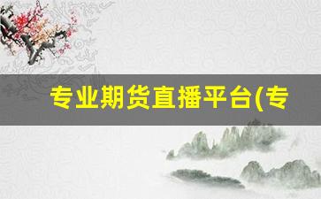 专业期货直播平台(专业期货直播平台哪个好)_https://www.syklpowerbike.com_北交所_第1张