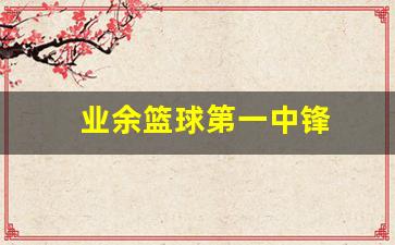 篮球界最强中锋-业余篮球第一中锋