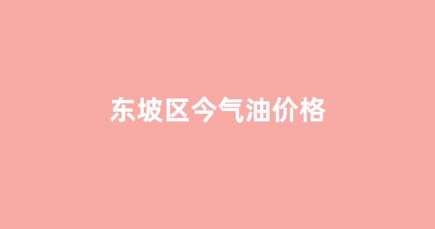 眉山东坡区天然气价格_东坡区今气油价格