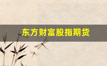 东方财富股指期货(东方财富股指期货怎么开通)_https://www.fzdzcxj.com_科创板_第1张