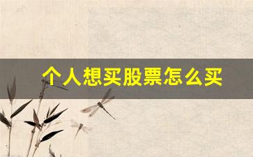 个人想买股票怎么买(个人怎么买a股)_https://www.wanyuyiyao.com_创业板_第1张