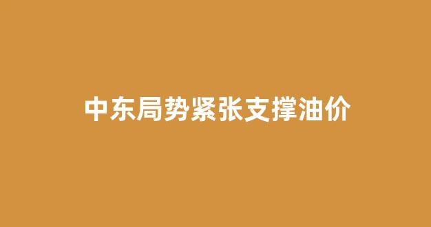 中东战争油价上涨_中东局势紧张支撑油价