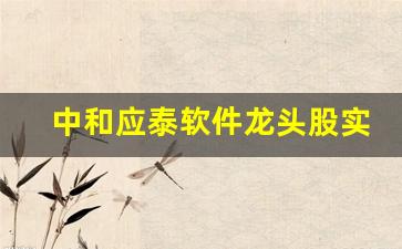 中和应泰软件龙头股实战版(中和应泰软件龙头股实战版电脑上怎么下载)_https://www.ljyuan-tech.com_创业板_第1张
