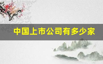 中国上市公司有多少家(中国上市公司有多少家民营企业)_https://www.gfdzclz.com_科创板_第1张