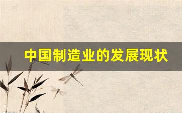 中国制造业的发展现状及未来(中国制造业的发展现状及未来最新)_https://www.gzyhshgzzx.com_中金所_第1张