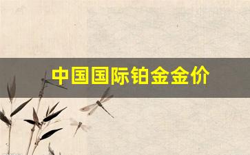 中国国际铂金金价是多少_中国国际铂金金价
