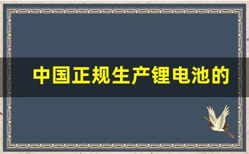 中国正规生产锂电池的厂家在那里(中国锂电池生产基地在哪里)_https://www.wanyuyiyao.com_创业板_第1张