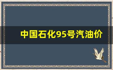 郑州中国石化95号汽油价格-中国石化95号汽油价格