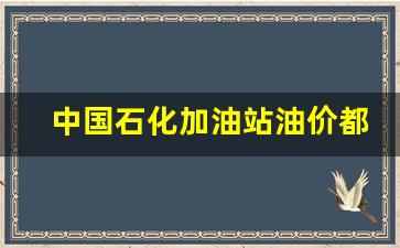 中国石化加油站油价都一样吗-中石化的加油站的油都一样怎么觉得不一样