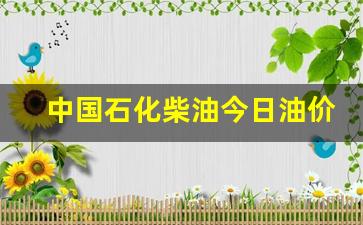 中国石化今日柴油价多少钱一吨-中国石化柴油今日油价多少一升油