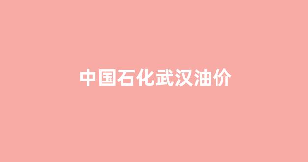 武汉中石化今日油价_中国石化武汉油价