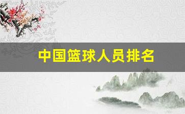 中国篮球人员名单-中国篮球人员排名