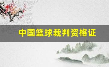 中国篮球裁判资格证-中国篮球裁判资格证书查询