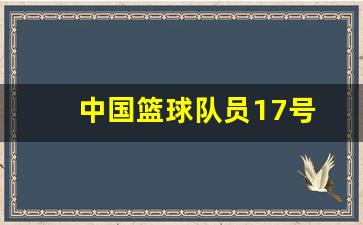 中国篮球队员17号-中国篮球队17号是谁