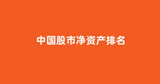 中国股市净资产排名(300万净资产在全国排名)_https://www.taocizhiliang.com_装修公司_第1张