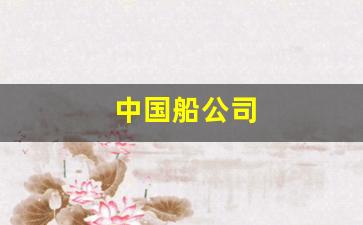 中国船公司(中国船公司大概多少家)_https://www.ljyuan-tech.com_创业板_第1张