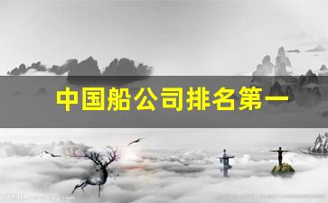 中国船公司排名第一(中国有名的船公司)_https://www.hn-life.com_上交所_第1张