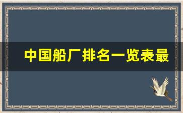 中国船厂排名一览表最新(中国船厂排名一览表最新)_https://www.jyywjc.com_股票行情_第1张