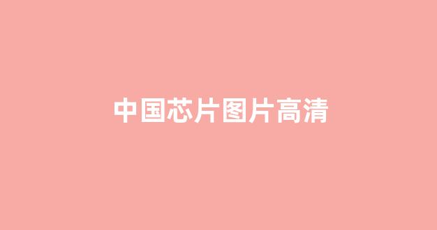 中国芯片图片高清(中国芯芯片图片)_https://www.gfdzclz.com_深交所_第1张