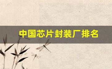 中国芯片封装厂排名(中国芯片封装厂排名前十)_https://www.hhem8.com_深交所_第1张