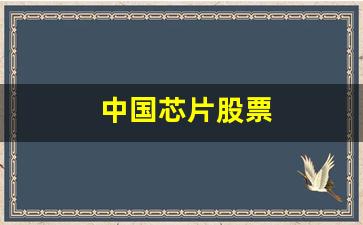 中国芯片股票(中国芯片股票龙头)_https://www.hangfeite.com_北交所_第1张