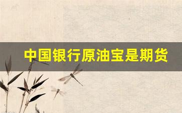 中国银行原油宝是期货么(中行原油宝是期货吗)_https://www.gen-fastener.com_大商所_第1张