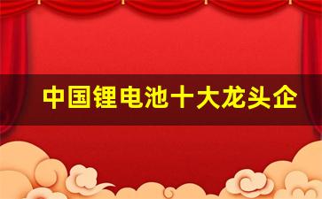 中国锂电池十大龙头企业出口排名(中国锂电池出口前20强企业)_https://www.haiwangdasha.com_科创板_第1张
